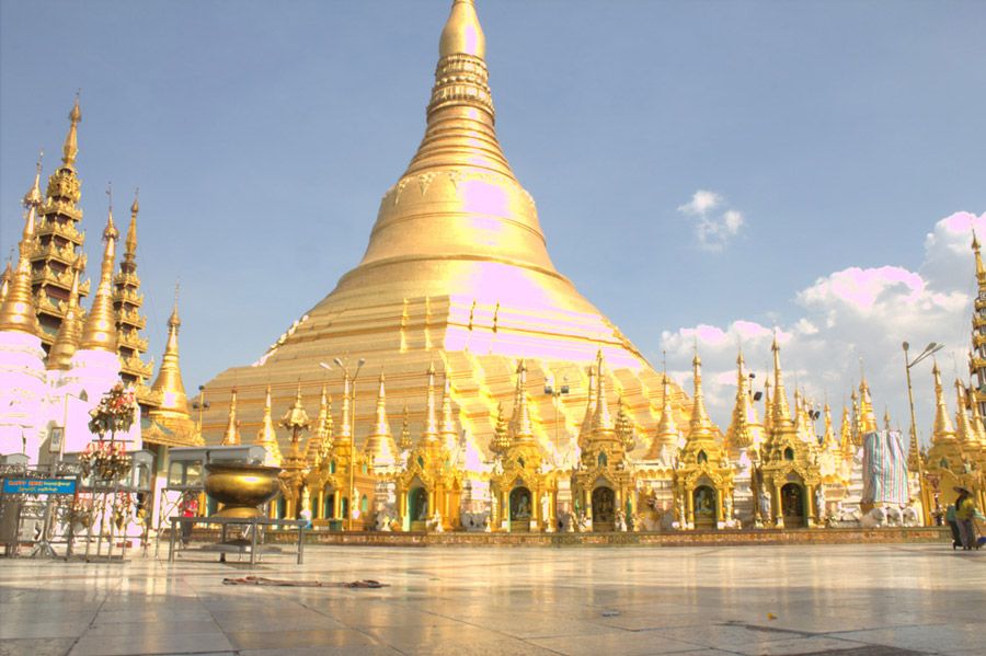 Chia sẻ kinh nghiệm du lịch bụi Myanmar 1 chùa Shwedagon