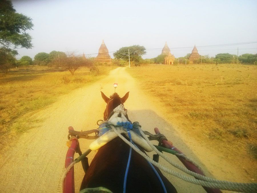Chia sẻ kinh nghiệm du lịch bụi Myanmar 13 - Đi xe ngựa ở Bagan
