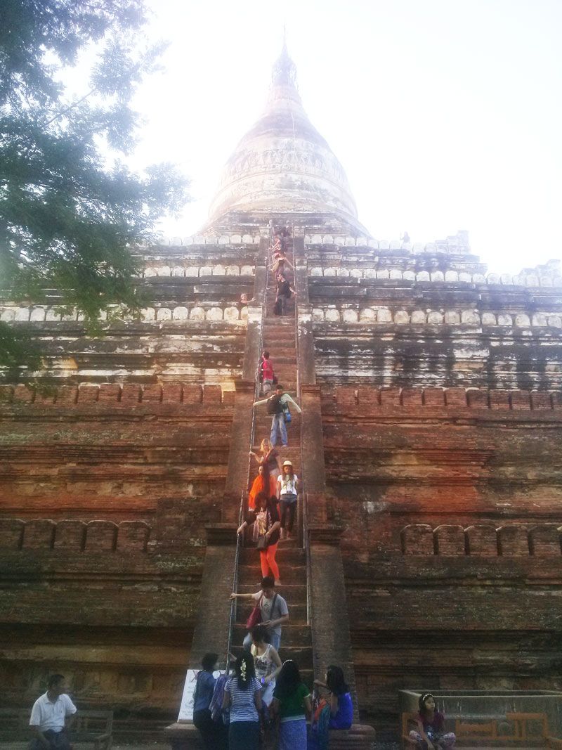 Chia sẻ kinh nghiệm du lịch bụi Myanmar 6 - Đền Shwesandaw