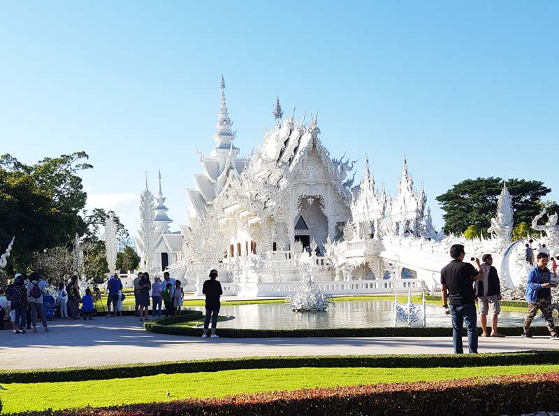 Kinh nghiệm du lịch bụi Thái Lan 12 - Đền Trắng White Temple