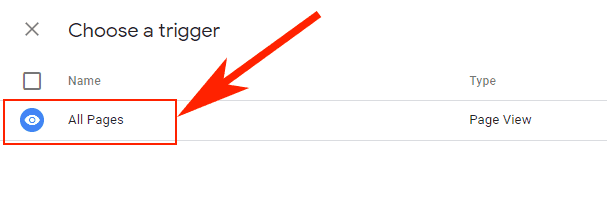 Hướng dẫn sử dụng Google Tag Manager (GTM) 29 - Choose a trigger