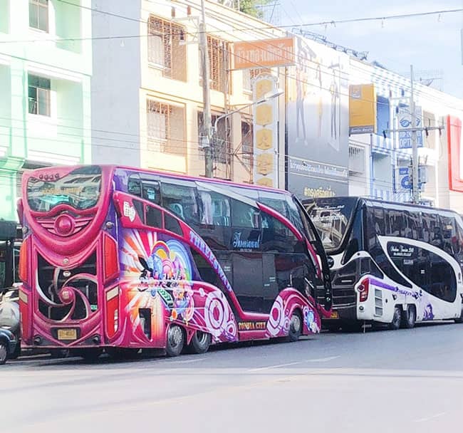 Xe Bus 2 tầng đi từ Bangkok đến Krabi siêu êm và sạch sẽ